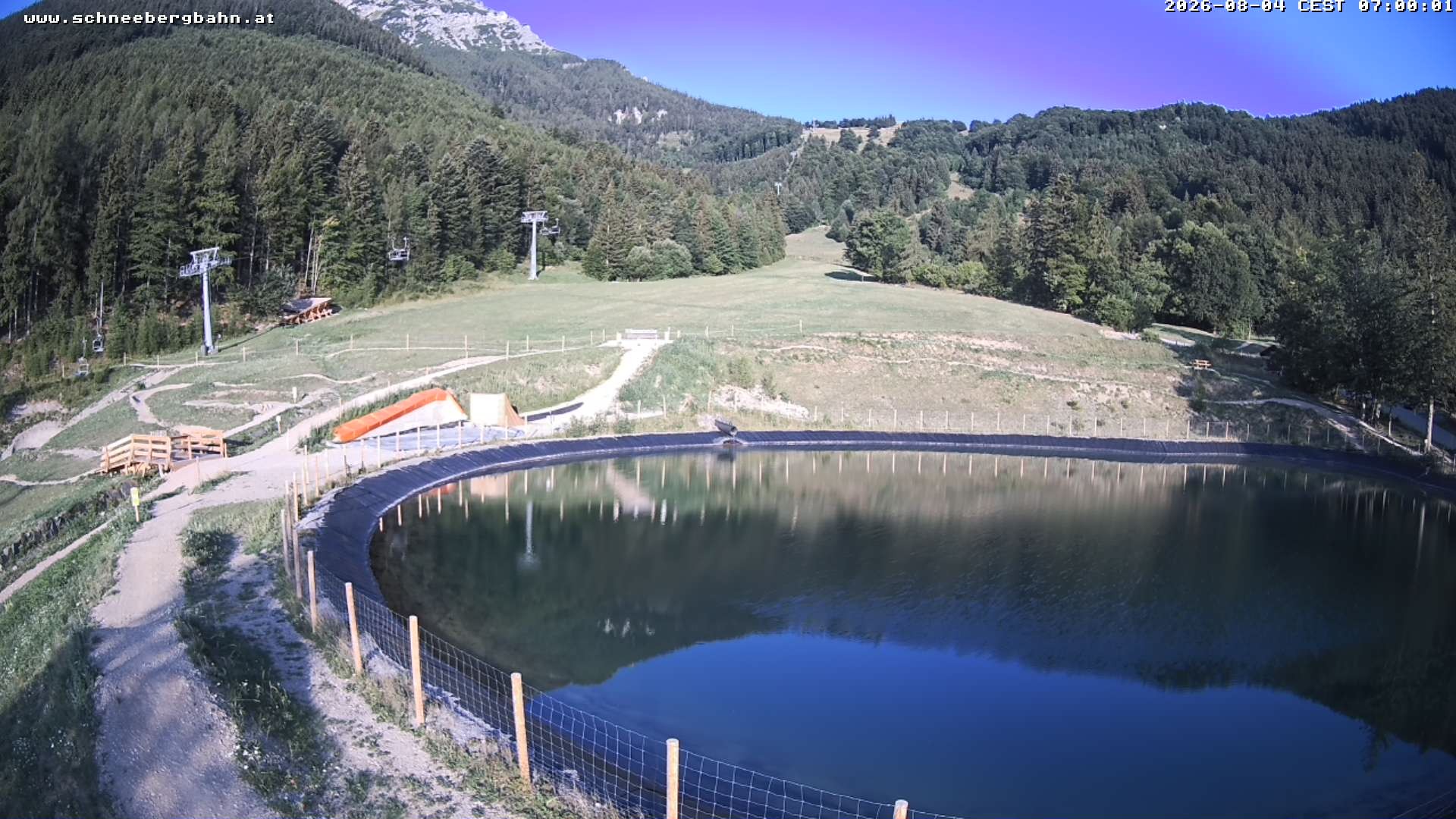 Archiv Foto Webcam Speichersee / Puchberg am Schneeberg