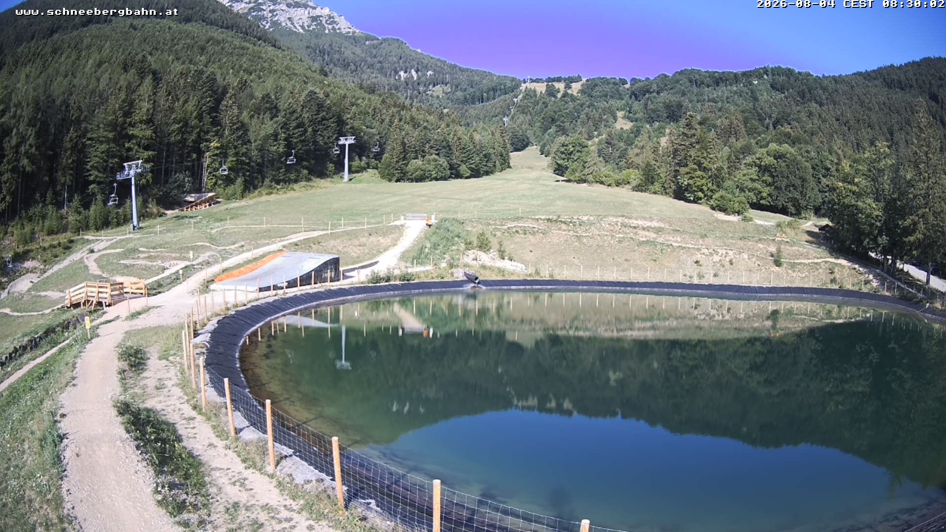 Archiv Foto Webcam Speichersee / Puchberg am Schneeberg