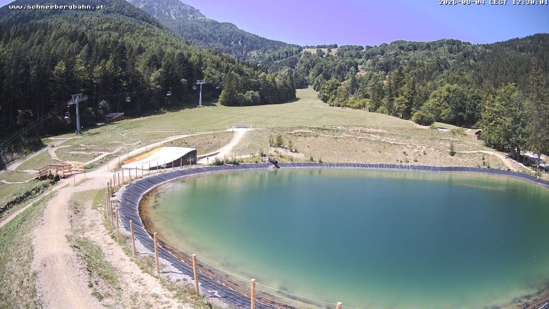 Archiv Foto Webcam Speichersee / Puchberg am Schneeberg