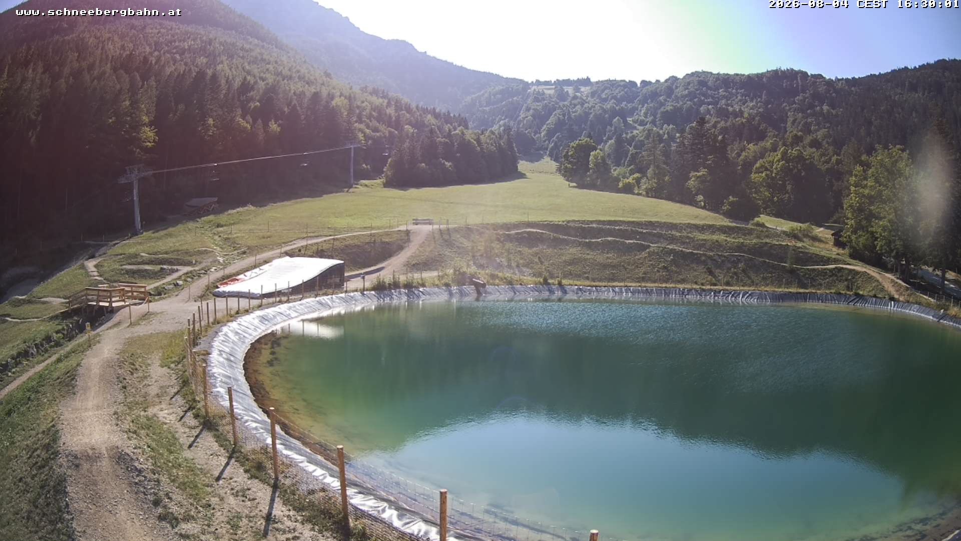 Archiv Foto Webcam Speichersee / Puchberg am Schneeberg