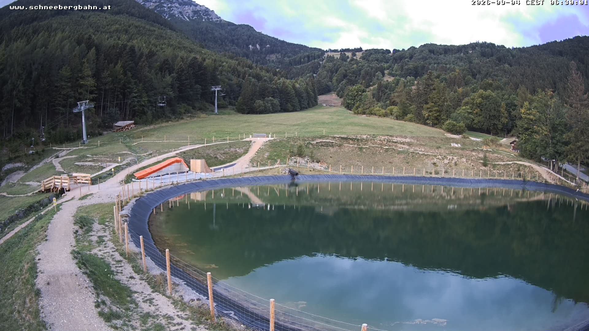 Archiv Foto Webcam Speichersee / Puchberg am Schneeberg