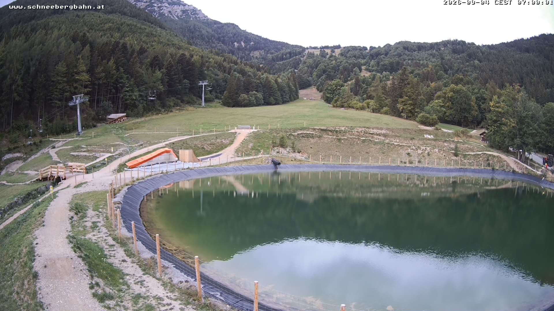 Archiv Foto Webcam Speichersee / Puchberg am Schneeberg