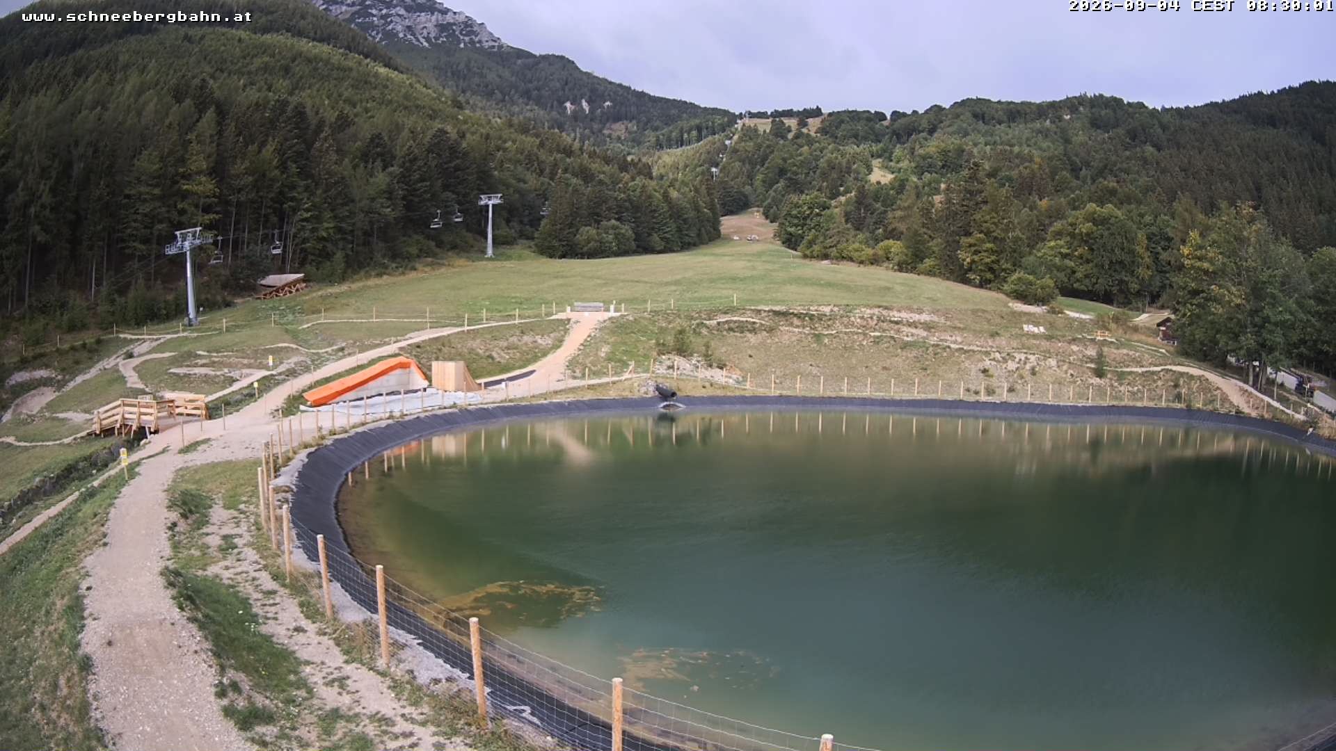 Archiv Foto Webcam Speichersee / Puchberg am Schneeberg
