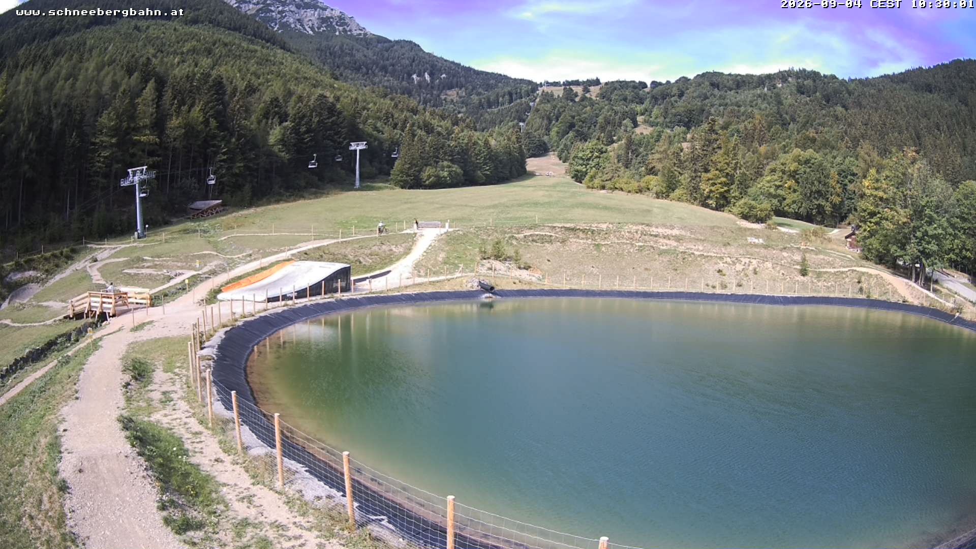 Archiv Foto Webcam Speichersee / Puchberg am Schneeberg