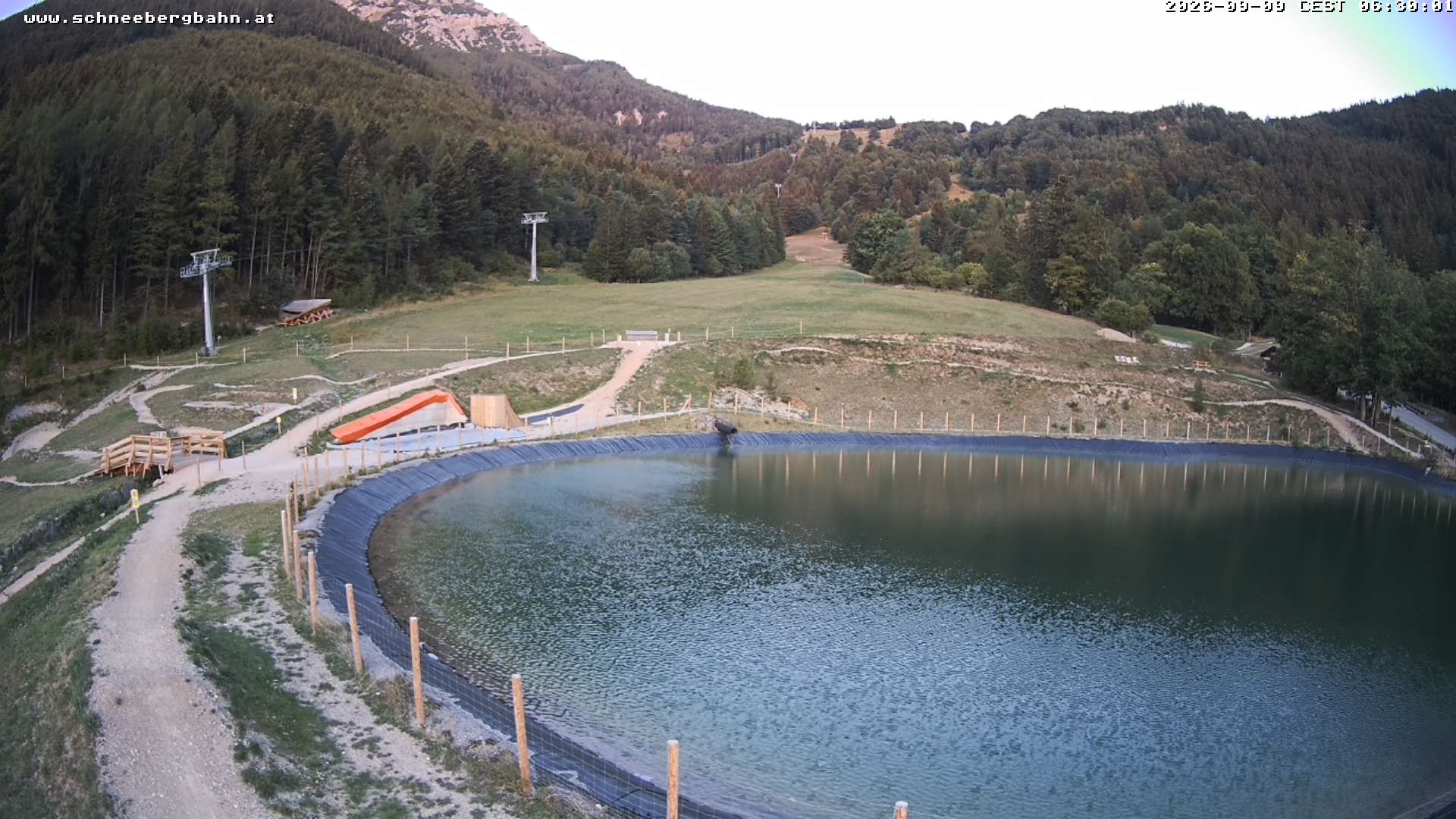 Archiv Foto Webcam Speichersee / Puchberg am Schneeberg