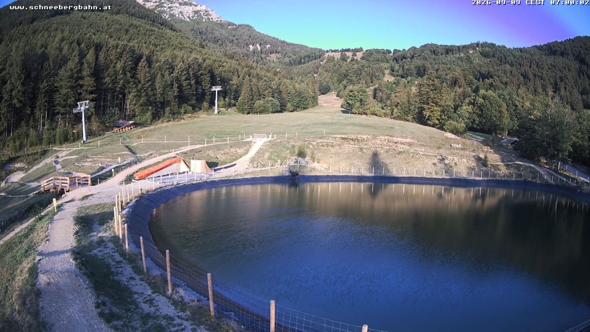 Archiv Foto Webcam Speichersee / Puchberg am Schneeberg