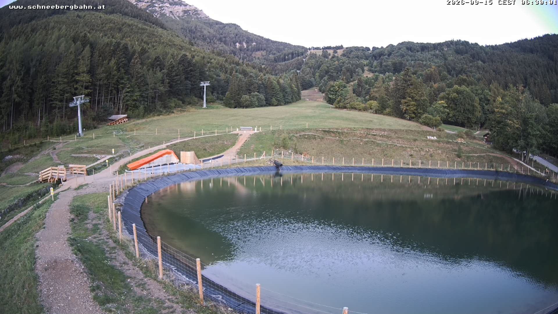 Archiv Foto Webcam Speichersee / Puchberg am Schneeberg