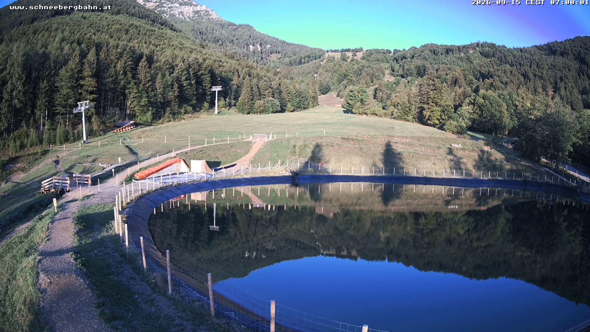 Archiv Foto Webcam Speichersee / Puchberg am Schneeberg