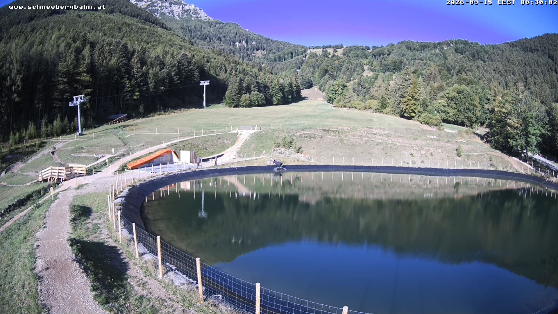 Archiv Foto Webcam Speichersee / Puchberg am Schneeberg