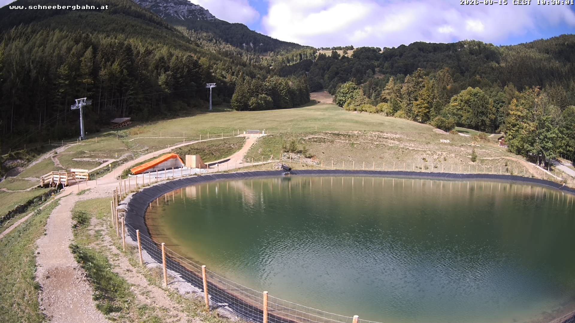 Archiv Foto Webcam Speichersee / Puchberg am Schneeberg