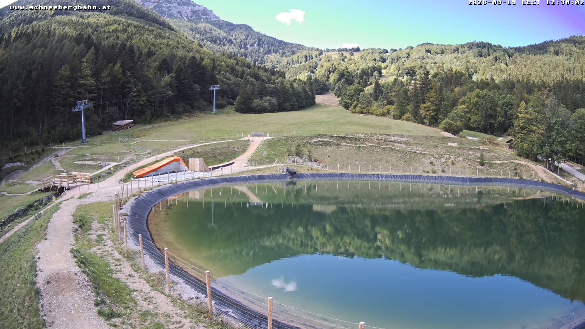 Archiv Foto Webcam Speichersee / Puchberg am Schneeberg