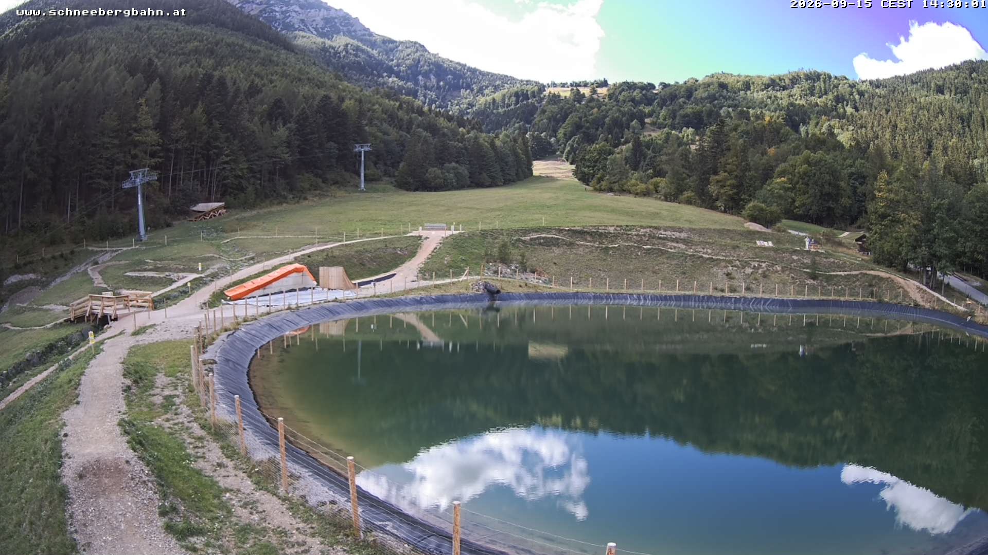 Archiv Foto Webcam Speichersee / Puchberg am Schneeberg