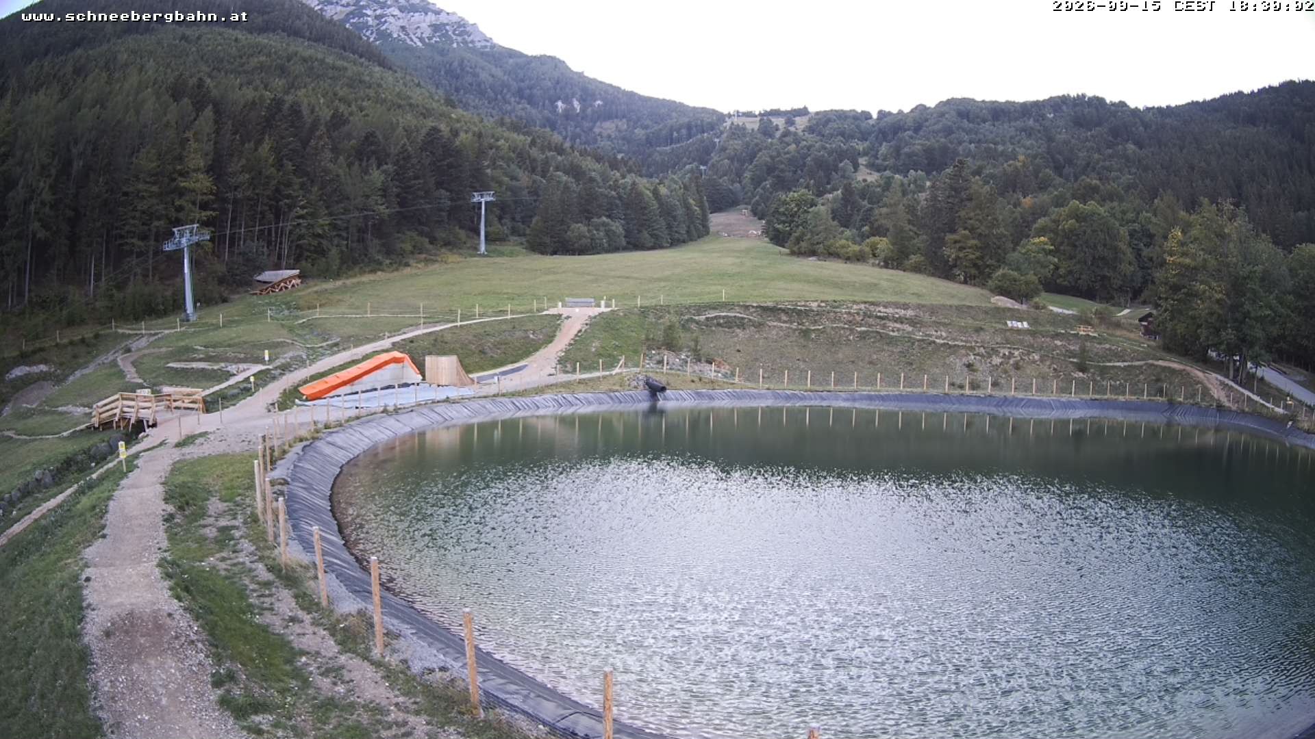 Archiv Foto Webcam Speichersee / Puchberg am Schneeberg