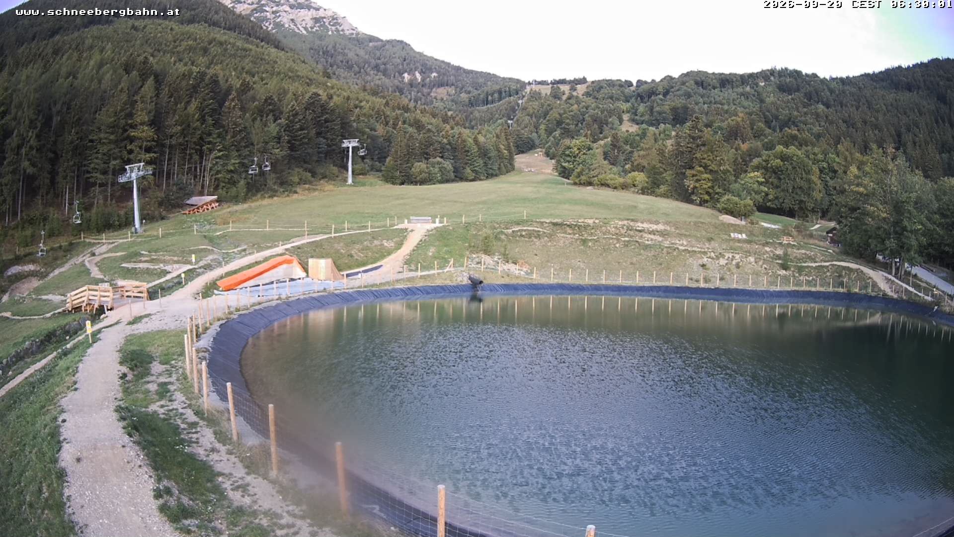 Archiv Foto Webcam Speichersee / Puchberg am Schneeberg