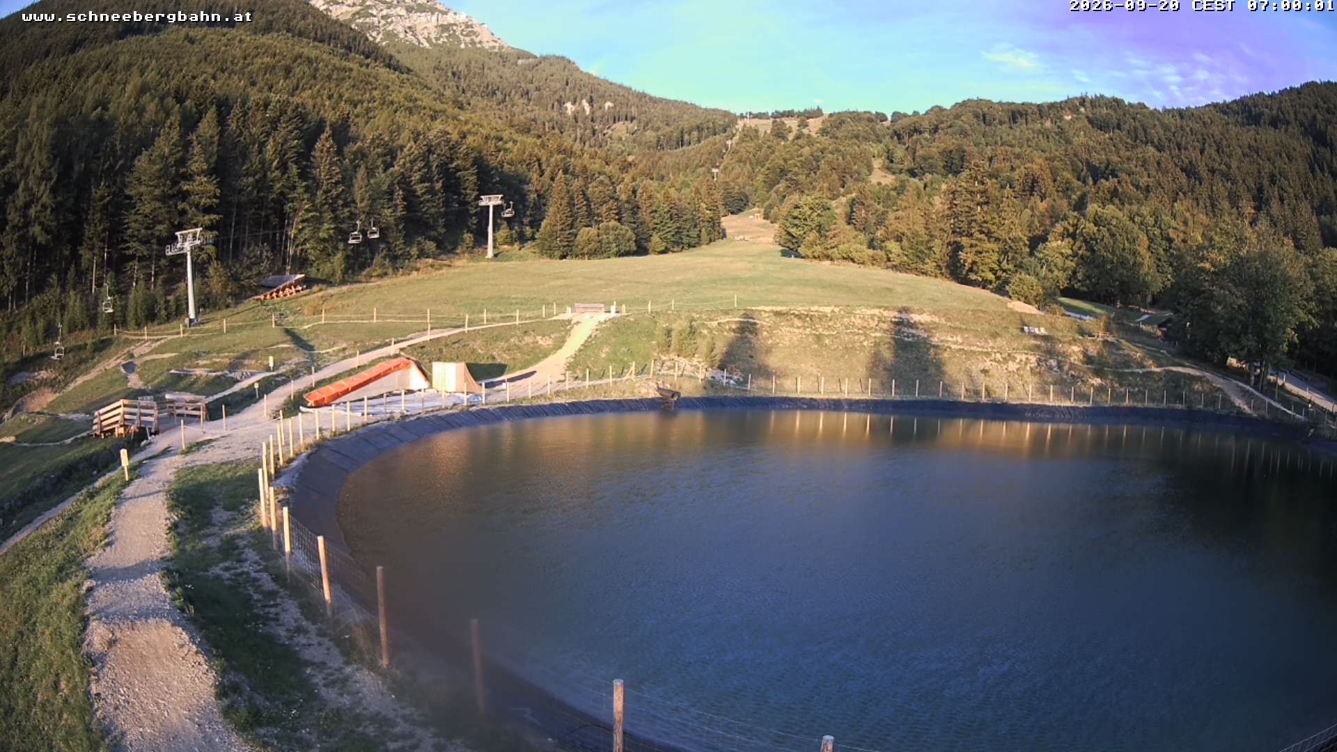 Archiv Foto Webcam Speichersee / Puchberg am Schneeberg