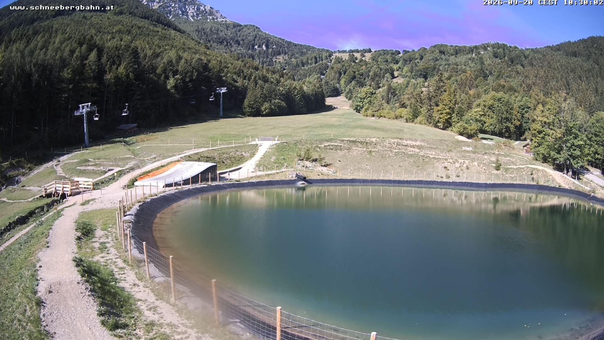 Archiv Foto Webcam Speichersee / Puchberg am Schneeberg