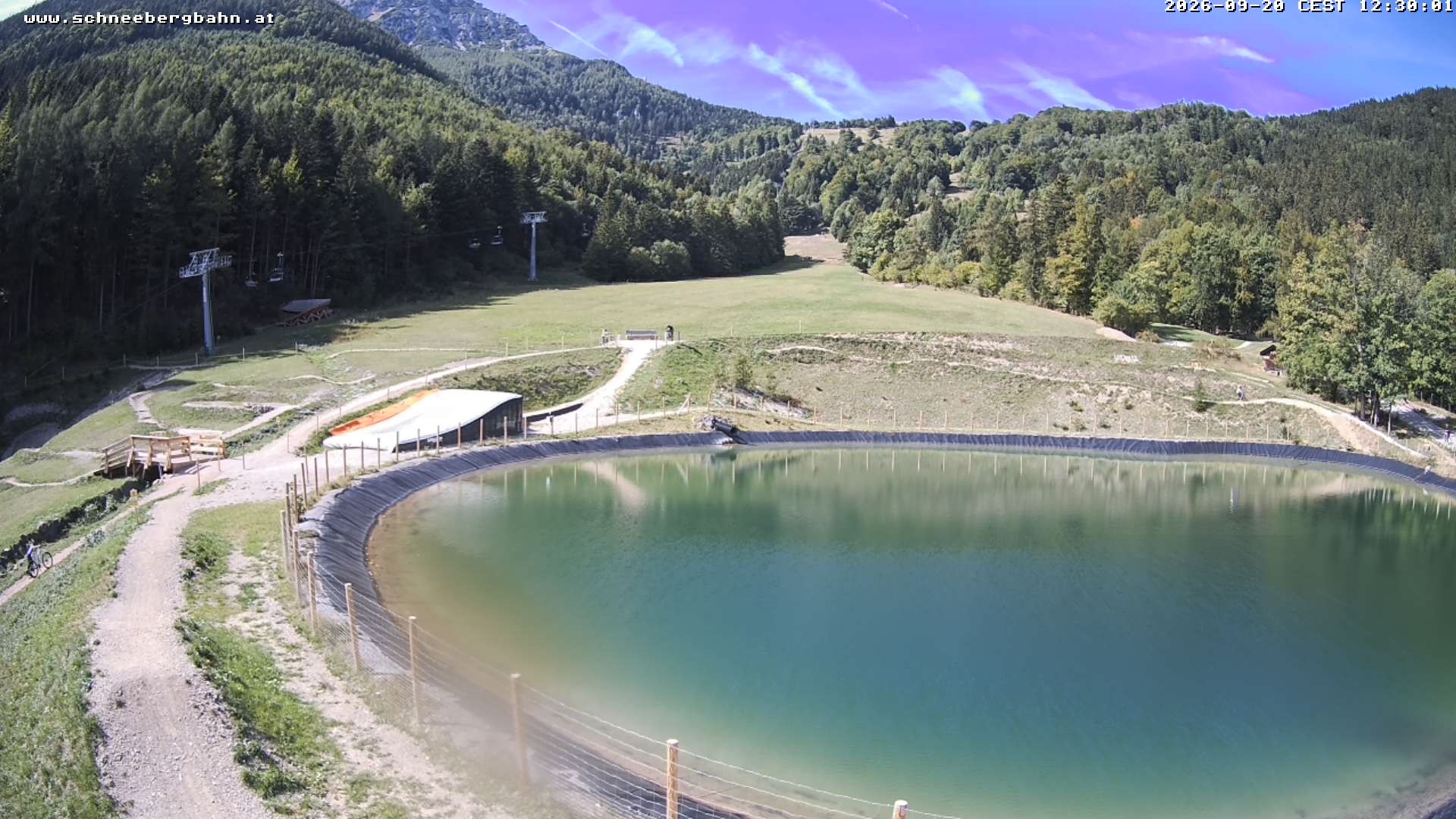 Archiv Foto Webcam Speichersee / Puchberg am Schneeberg