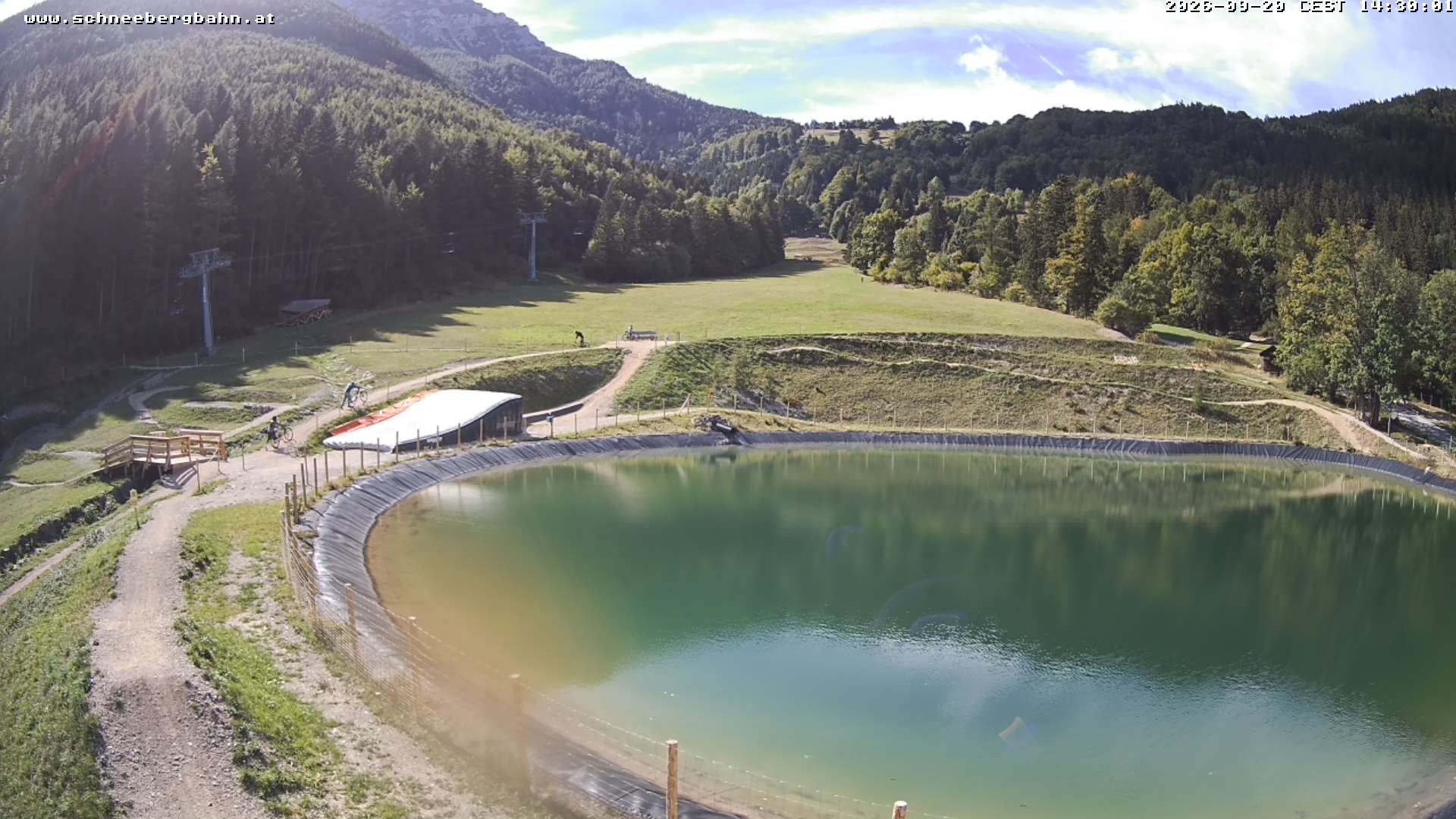 Archiv Foto Webcam Speichersee / Puchberg am Schneeberg