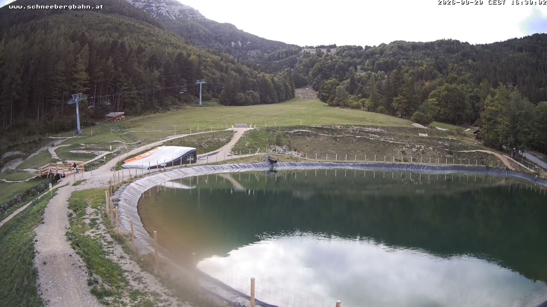 Archiv Foto Webcam Speichersee / Puchberg am Schneeberg