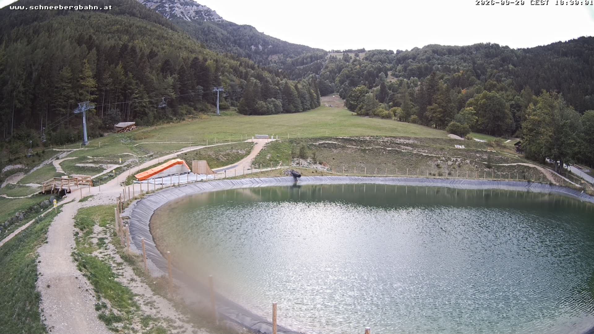 Archiv Foto Webcam Speichersee / Puchberg am Schneeberg
