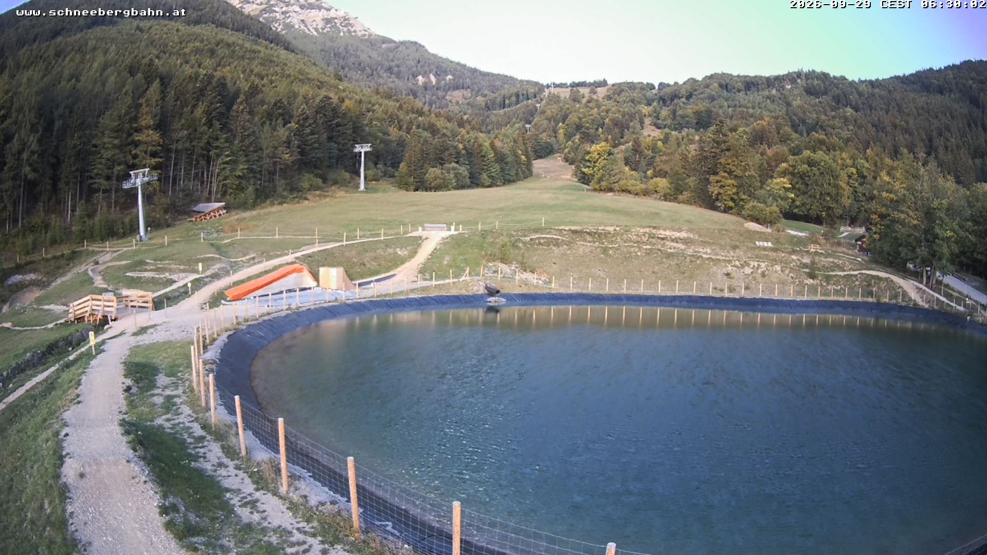 Archiv Foto Webcam Speichersee / Puchberg am Schneeberg