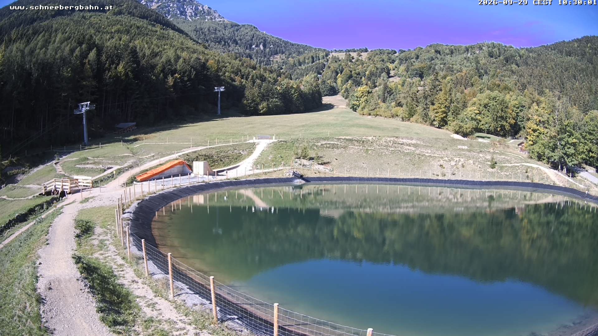 Archiv Foto Webcam Speichersee / Puchberg am Schneeberg