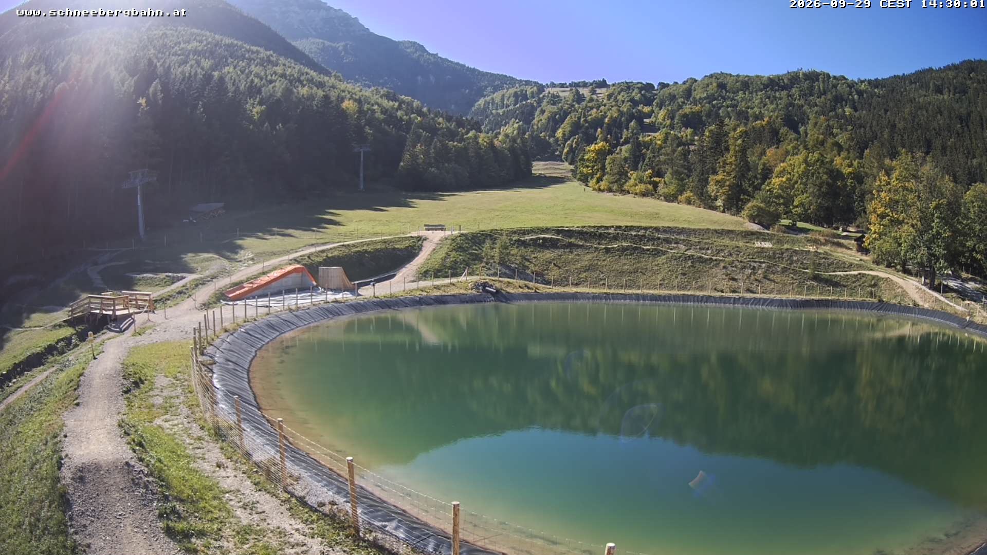 Archiv Foto Webcam Speichersee / Puchberg am Schneeberg