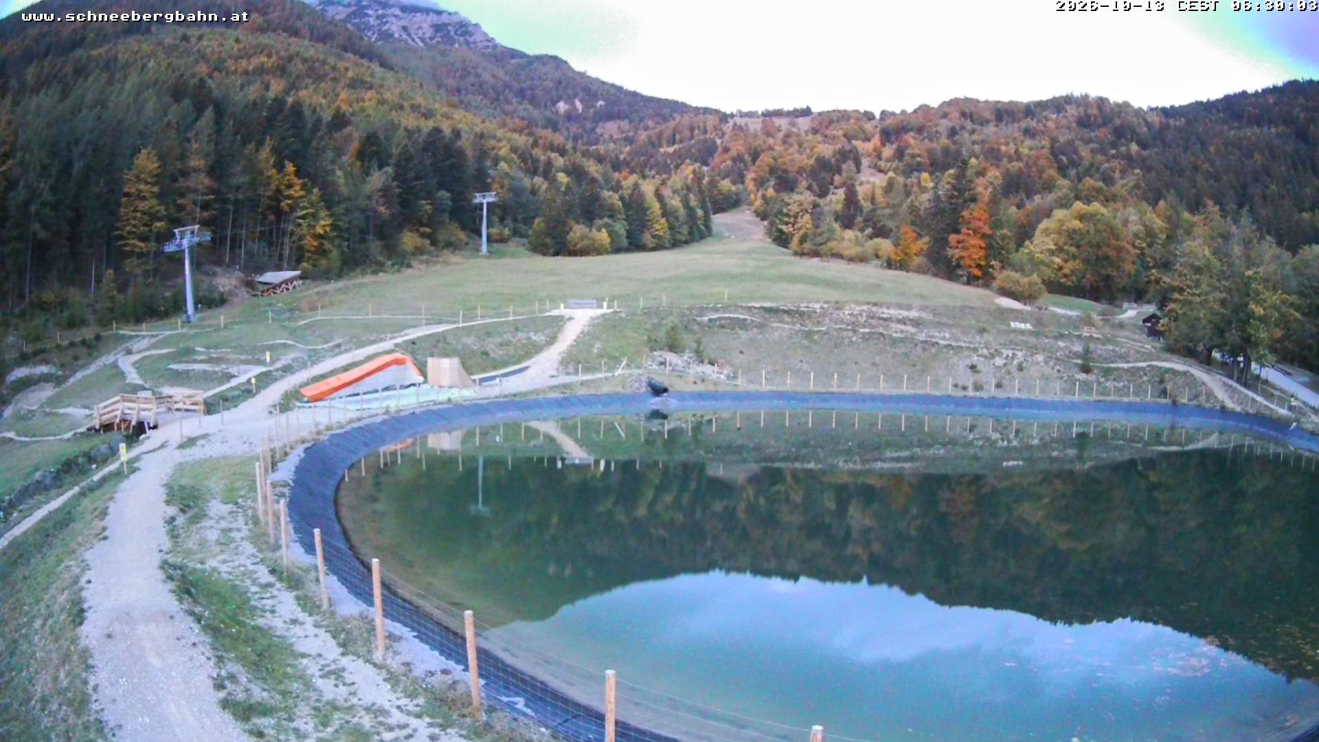 Archiv Foto Webcam Speichersee / Puchberg am Schneeberg