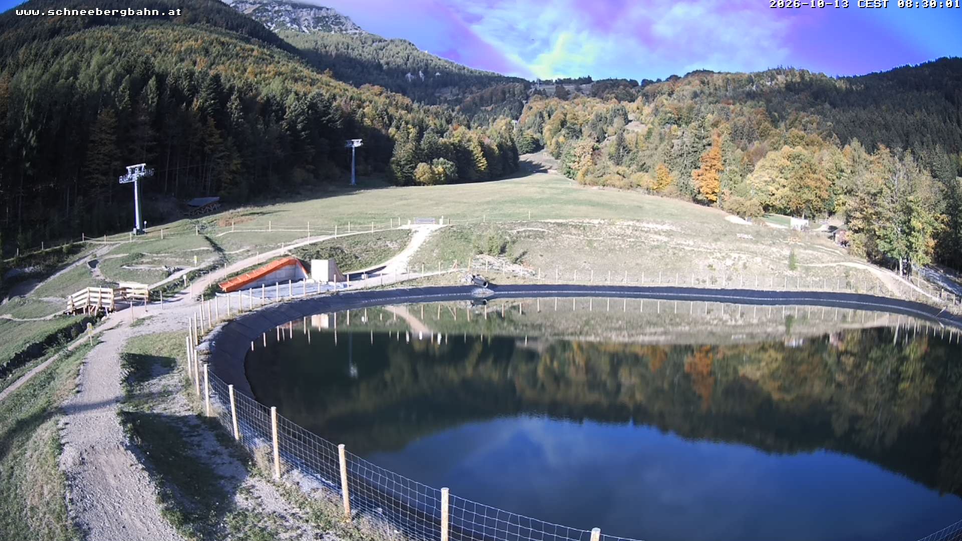 Archiv Foto Webcam Speichersee / Puchberg am Schneeberg