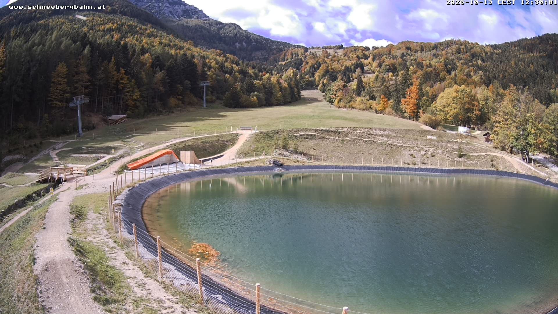 Archiv Foto Webcam Speichersee / Puchberg am Schneeberg