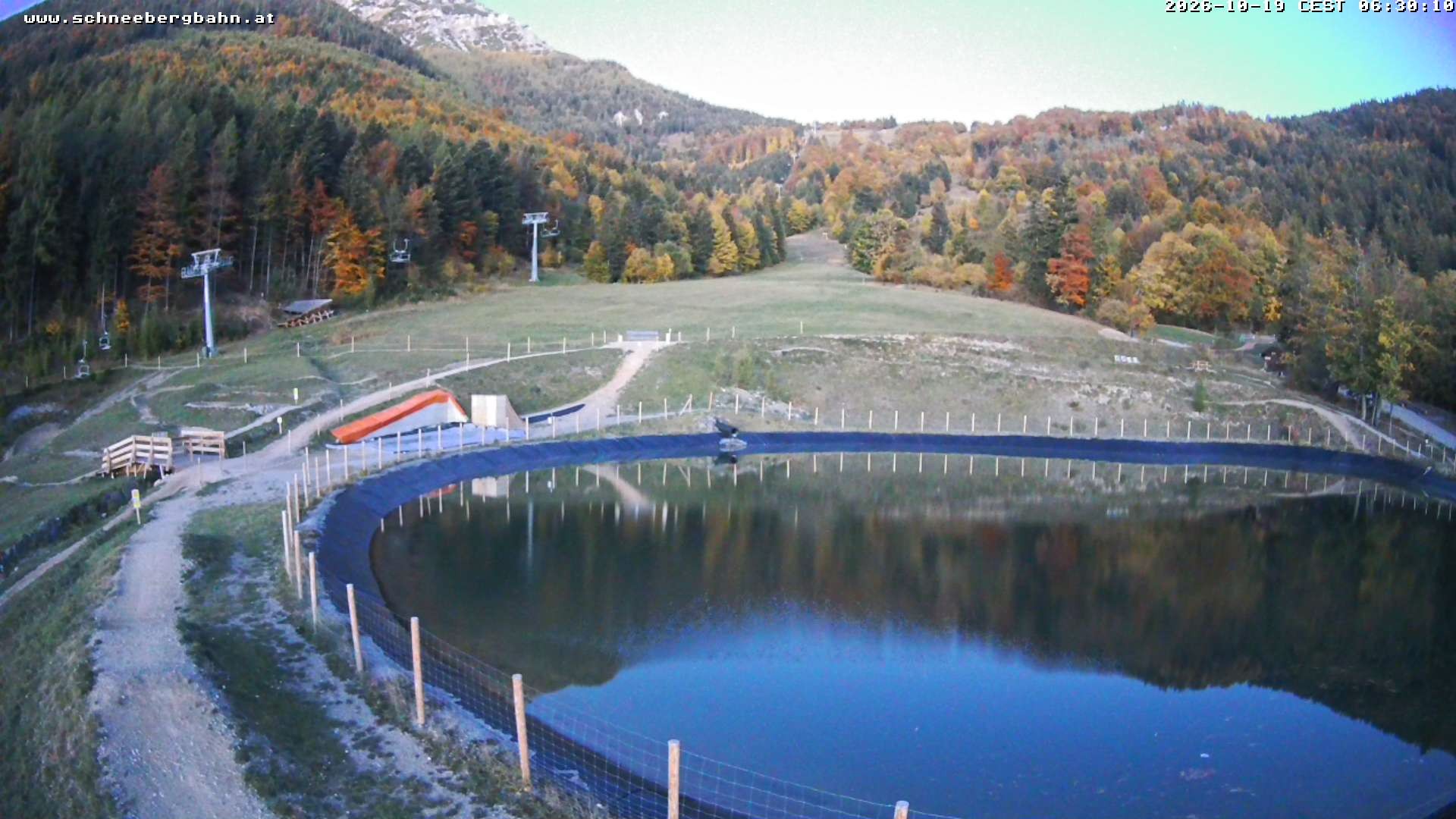 Archiv Foto Webcam Speichersee / Puchberg am Schneeberg