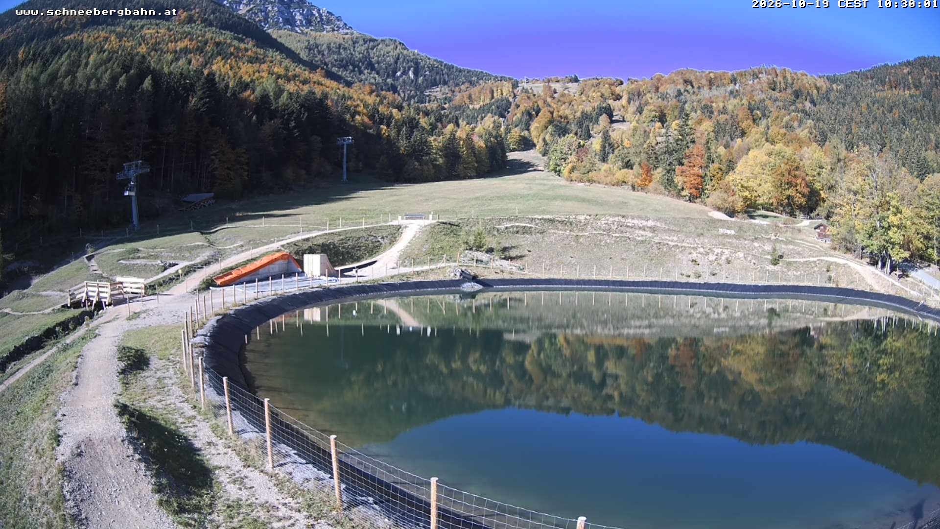Archiv Foto Webcam Speichersee / Puchberg am Schneeberg