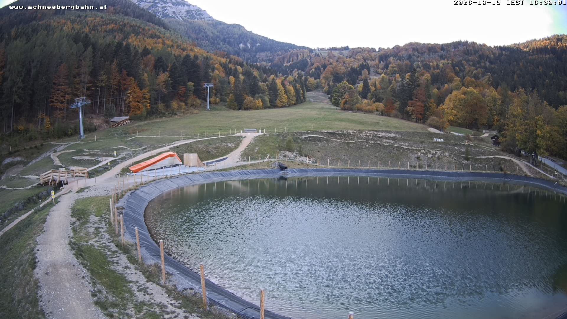Archiv Foto Webcam Speichersee / Puchberg am Schneeberg