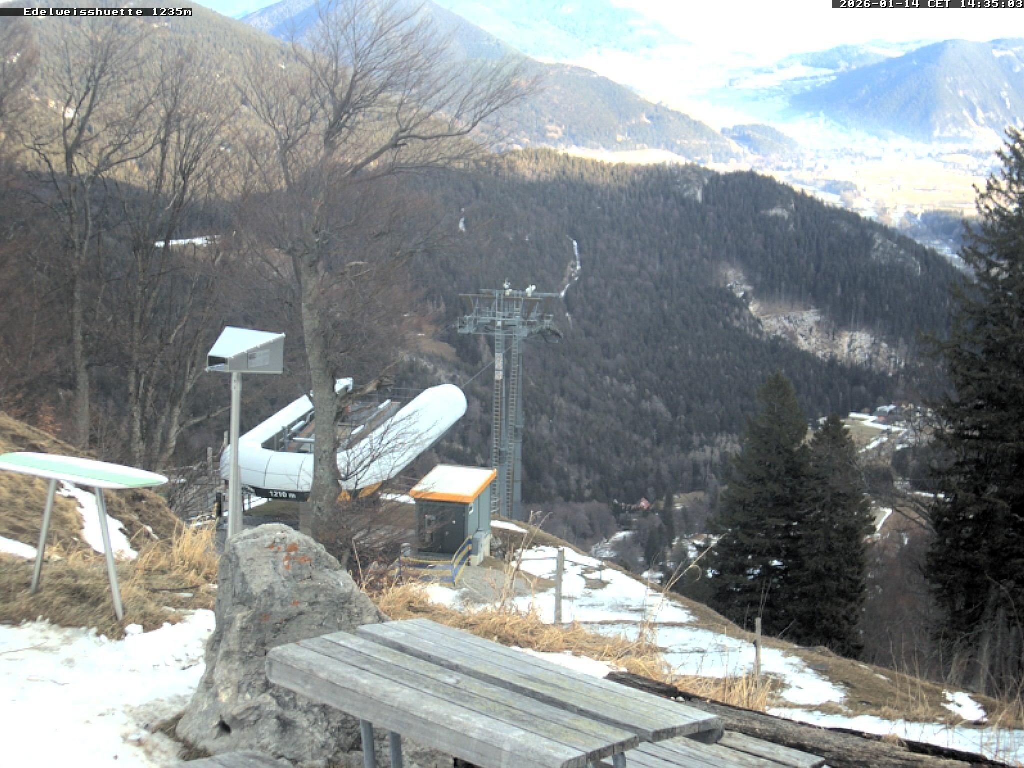 Archiv Foto Webcam Sonnenterrasse Edelweisshütte