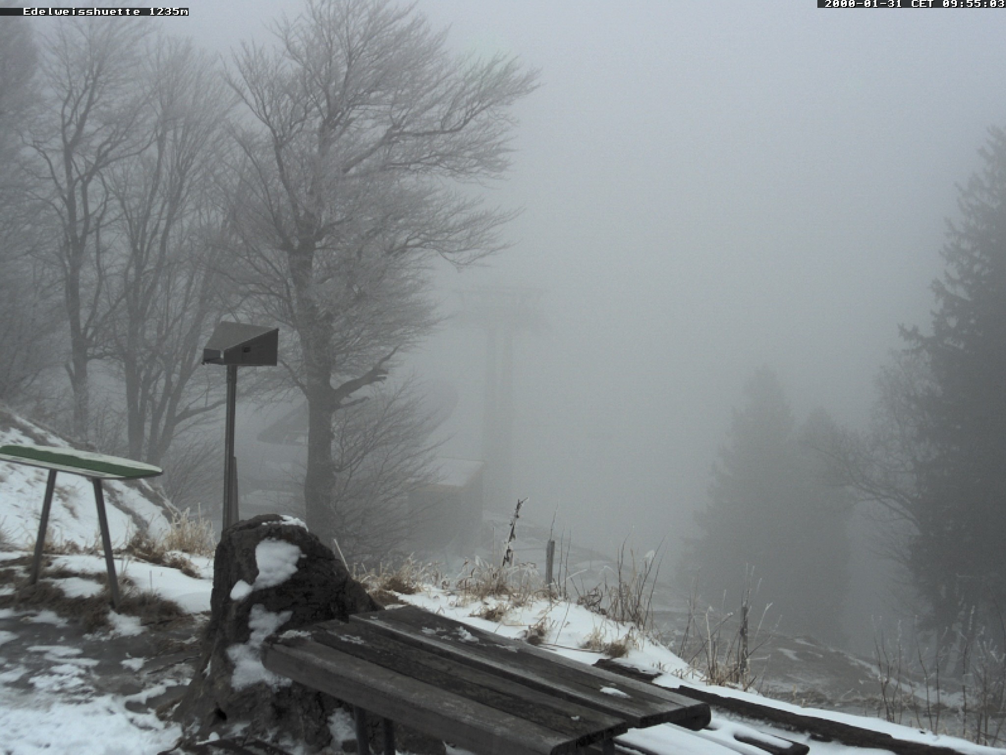 Archiv Foto Webcam Sonnenterrasse Edelweisshütte