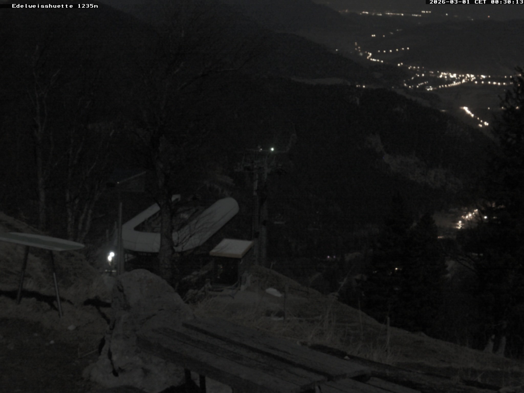 Archiv Foto Webcam Sonnenterrasse Edelweisshütte