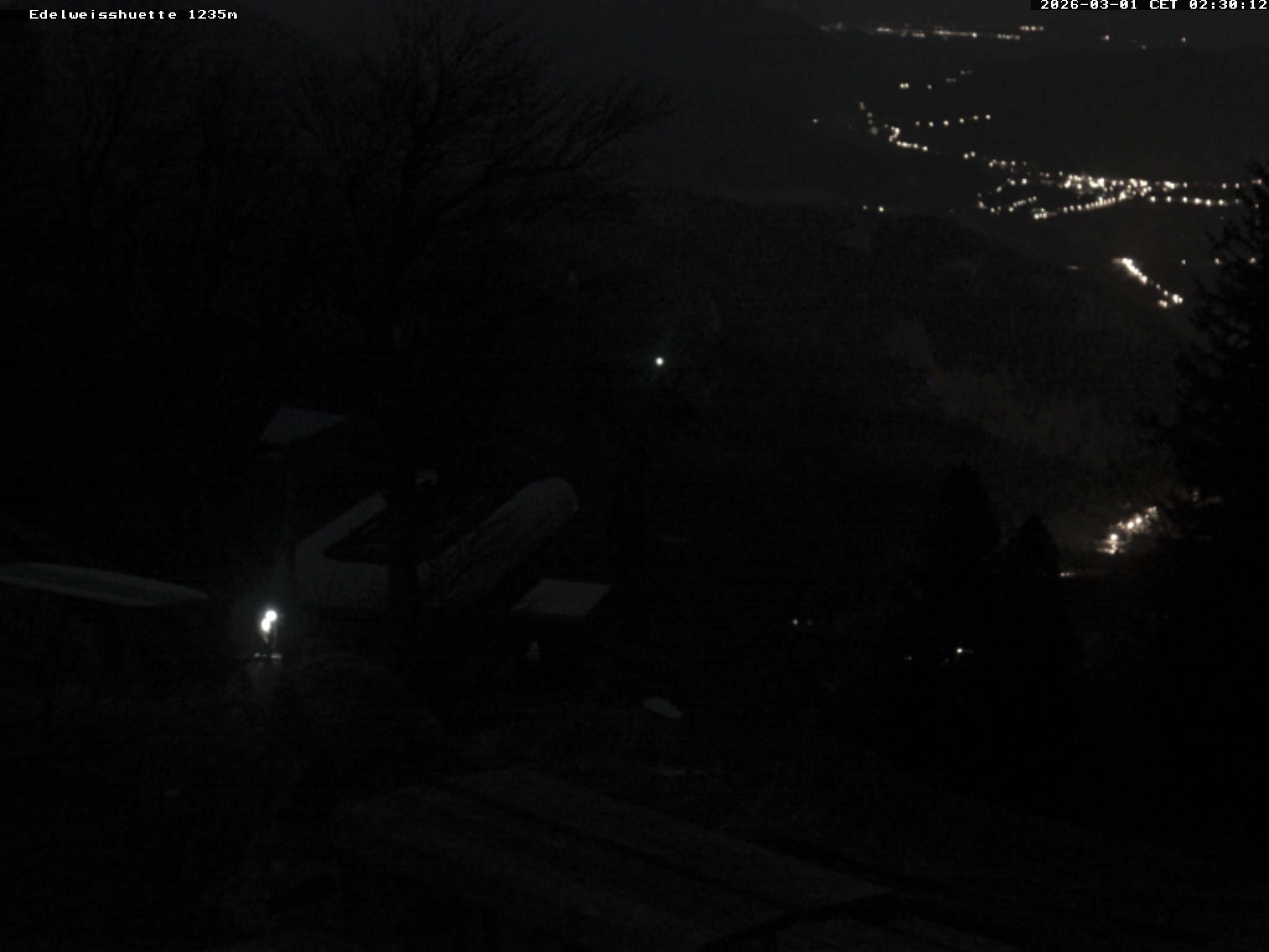 Archiv Foto Webcam Sonnenterrasse Edelweisshütte