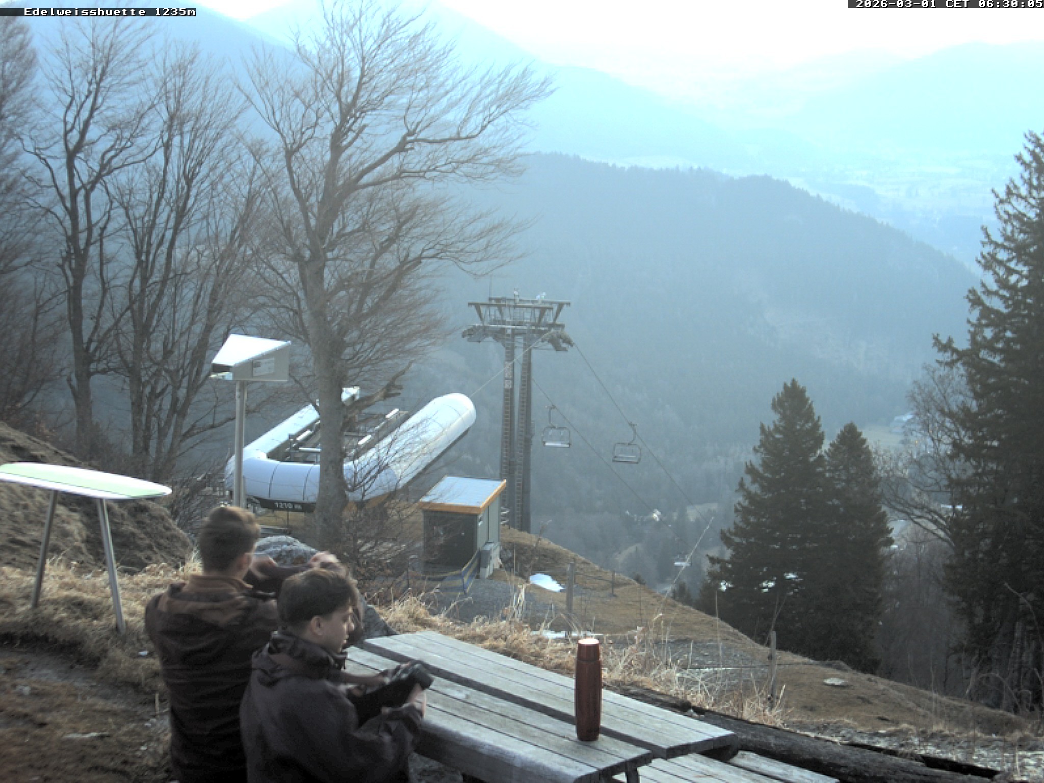 Archiv Foto Webcam Sonnenterrasse Edelweisshütte