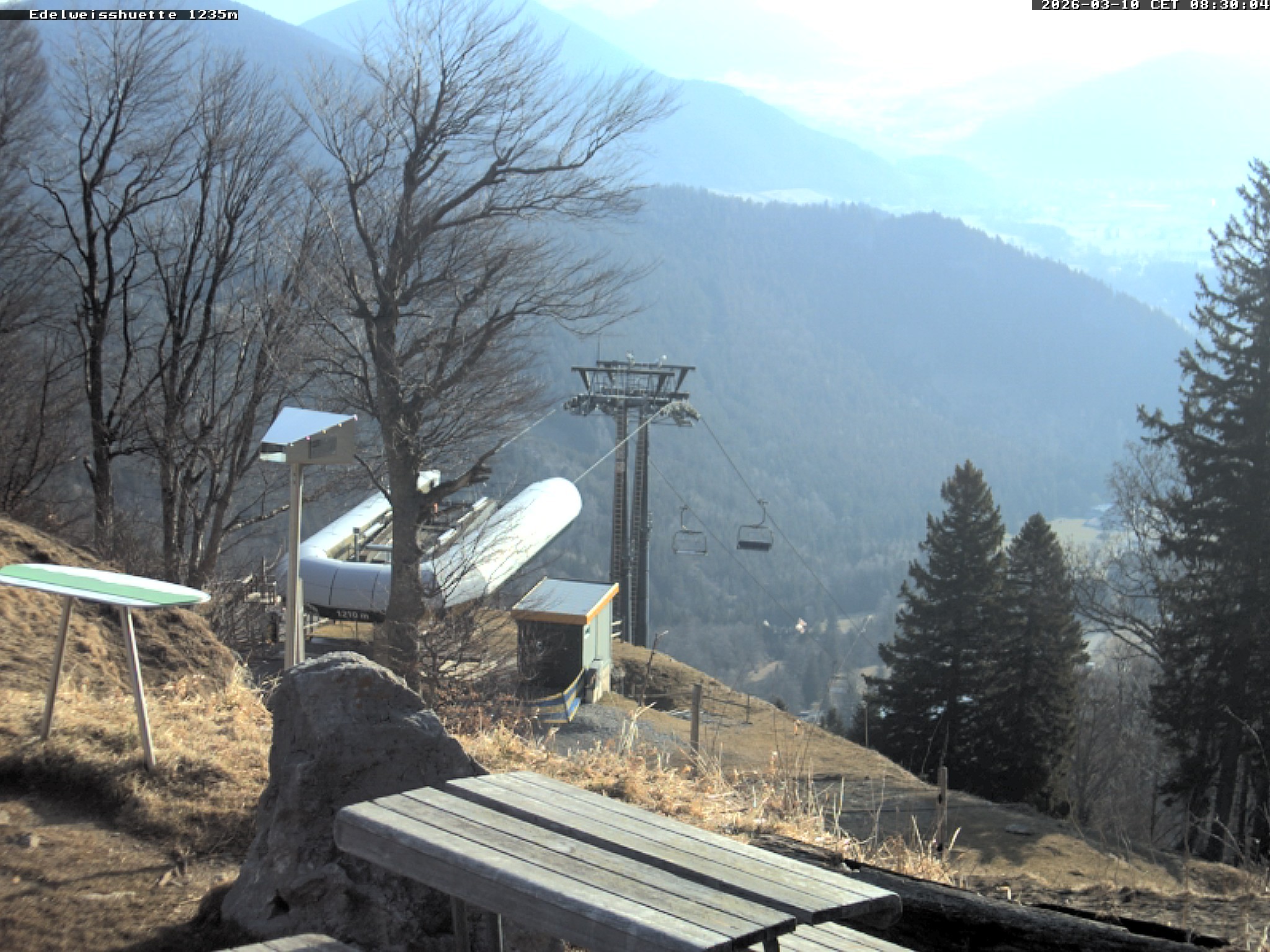 Archiv Foto Webcam Sonnenterrasse Edelweisshütte