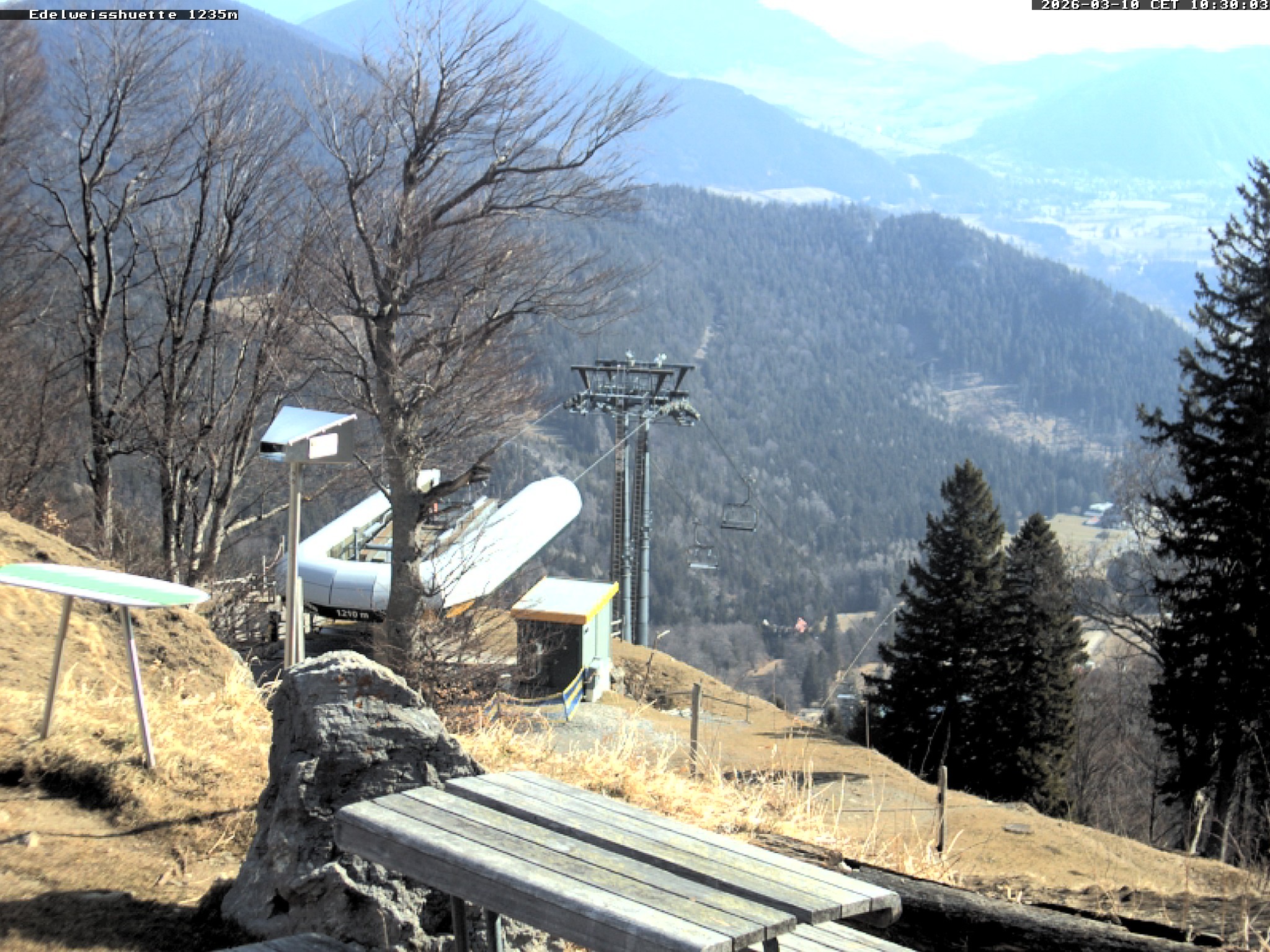 Archiv Foto Webcam Sonnenterrasse Edelweisshütte