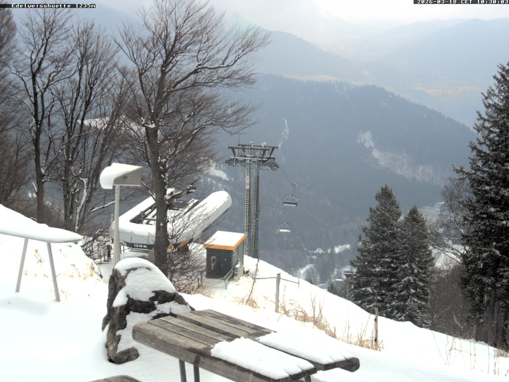 Archiv Foto Webcam Sonnenterrasse Edelweisshütte