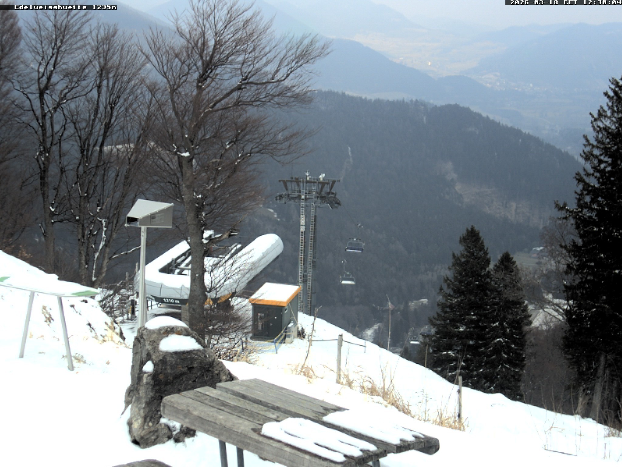 Archiv Foto Webcam Sonnenterrasse Edelweisshütte