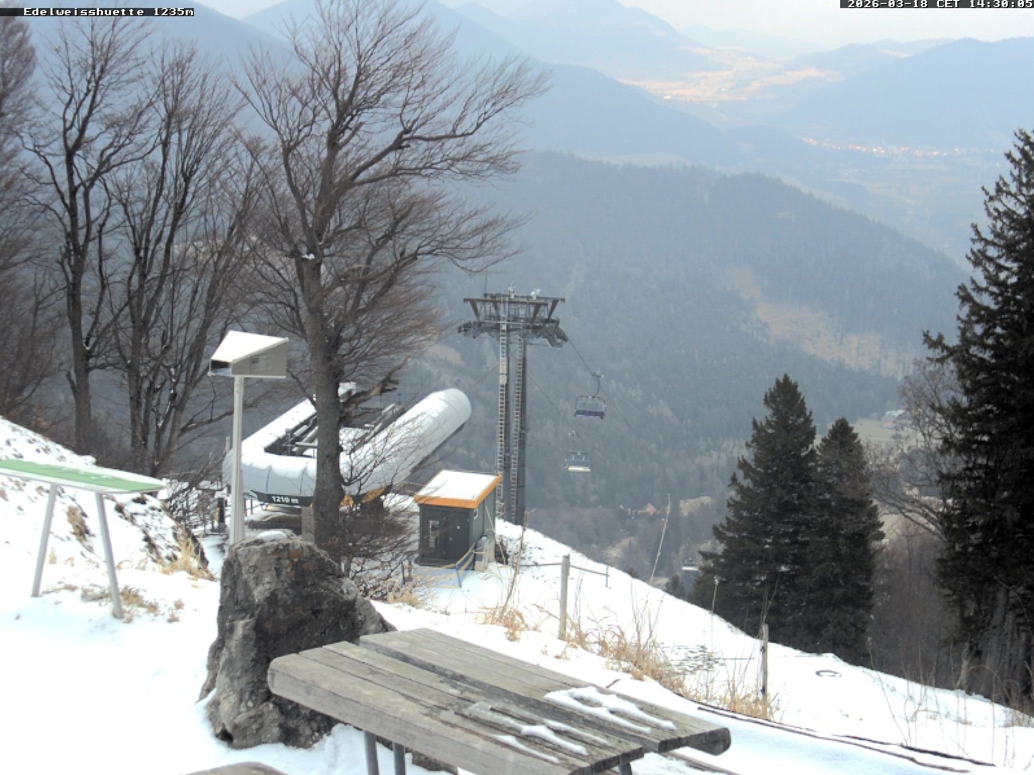 Archiv Foto Webcam Sonnenterrasse Edelweisshütte