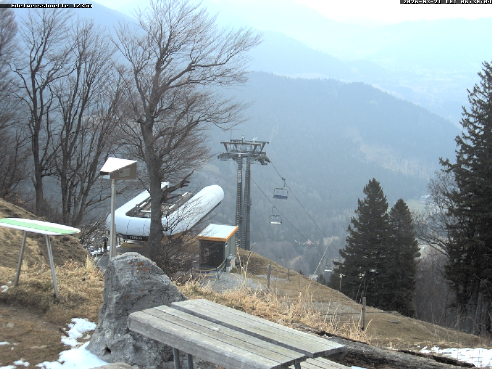 Archiv Foto Webcam Sonnenterrasse Edelweisshütte