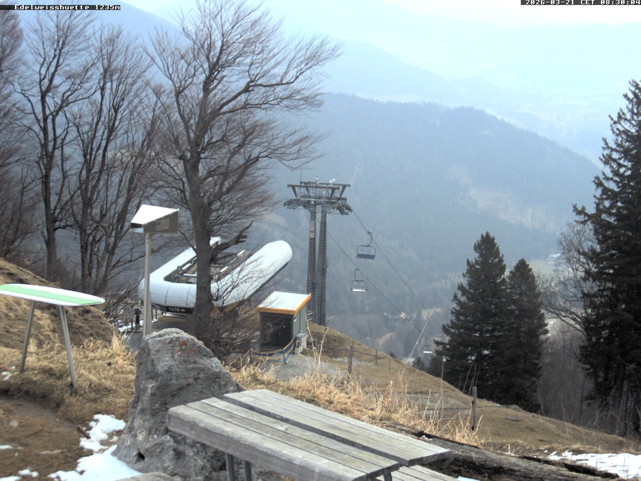 Archiv Foto Webcam Sonnenterrasse Edelweisshütte