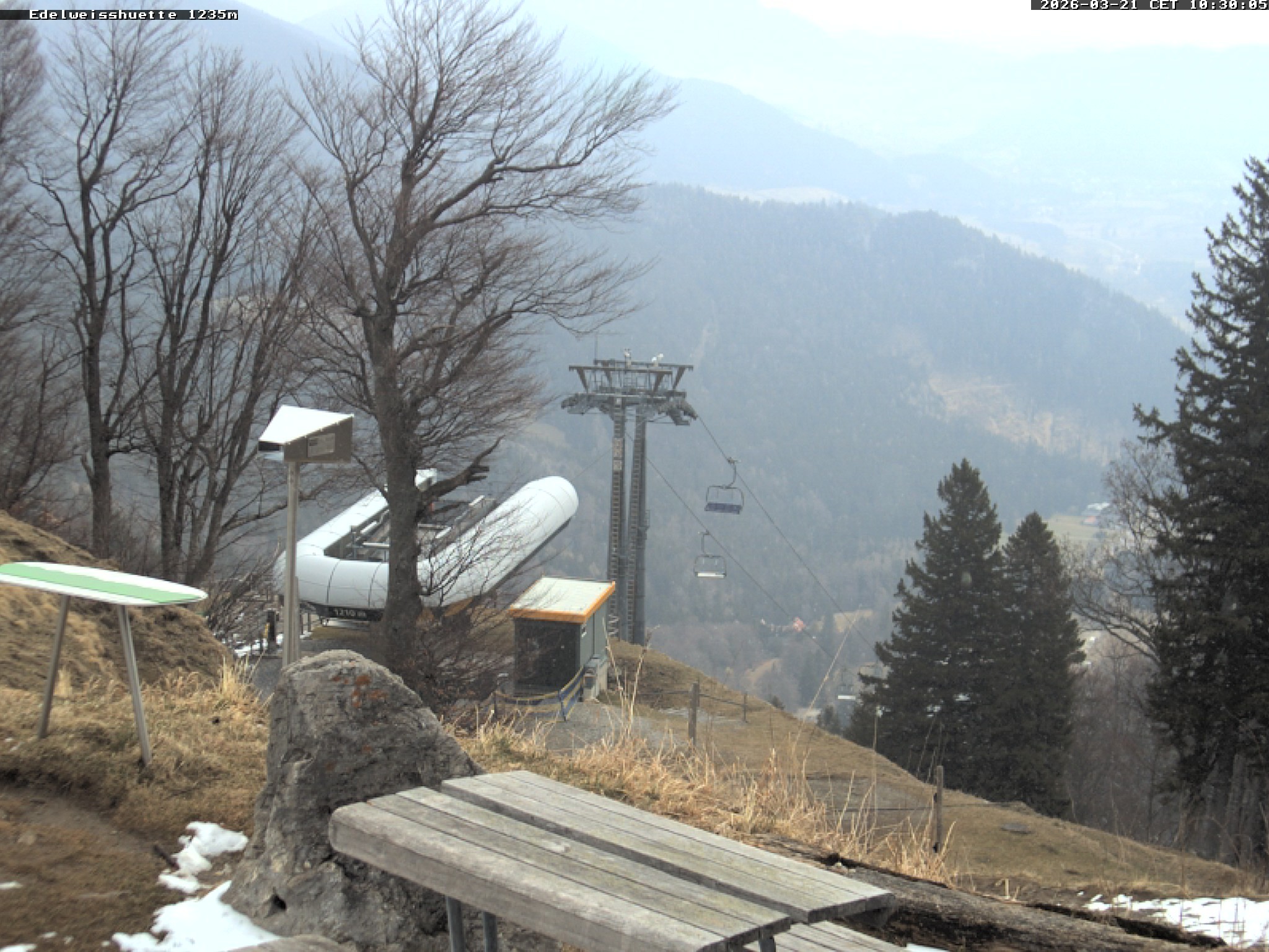 Archiv Foto Webcam Sonnenterrasse Edelweisshütte