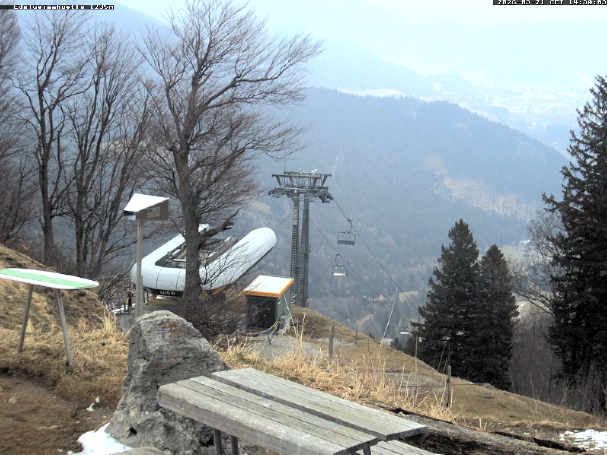 Archiv Foto Webcam Sonnenterrasse Edelweisshütte