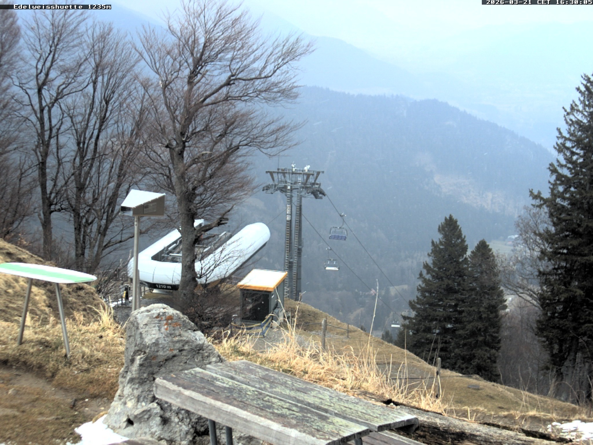 Archiv Foto Webcam Sonnenterrasse Edelweisshütte