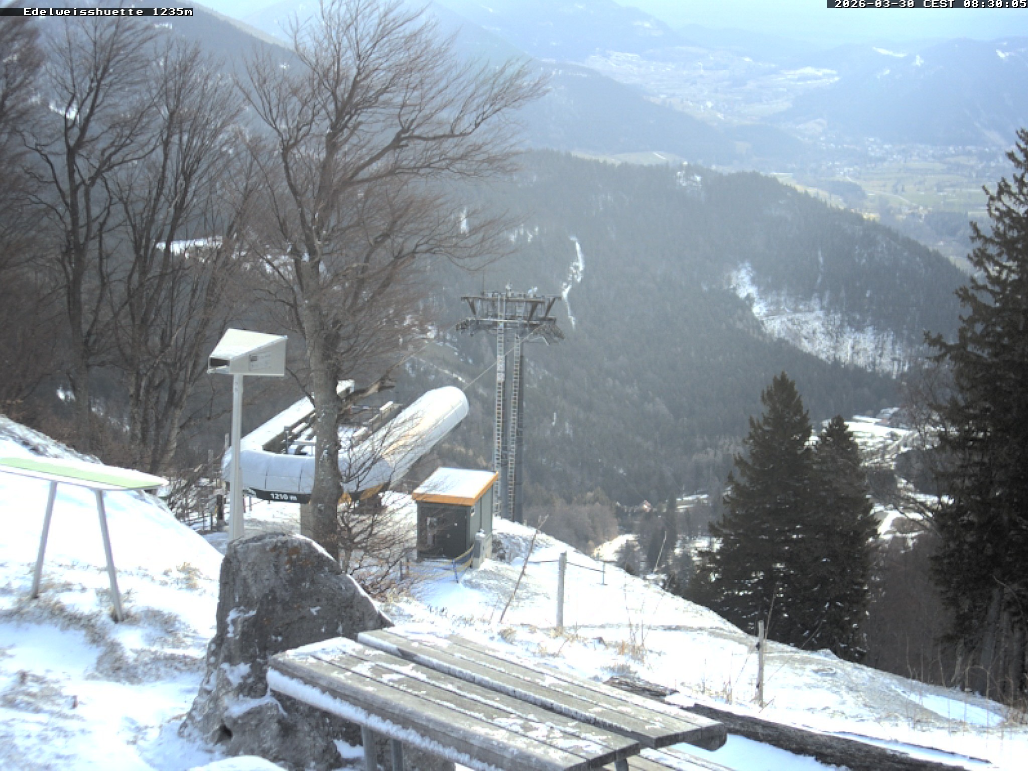 Archiv Foto Webcam Sonnenterrasse Edelweisshütte