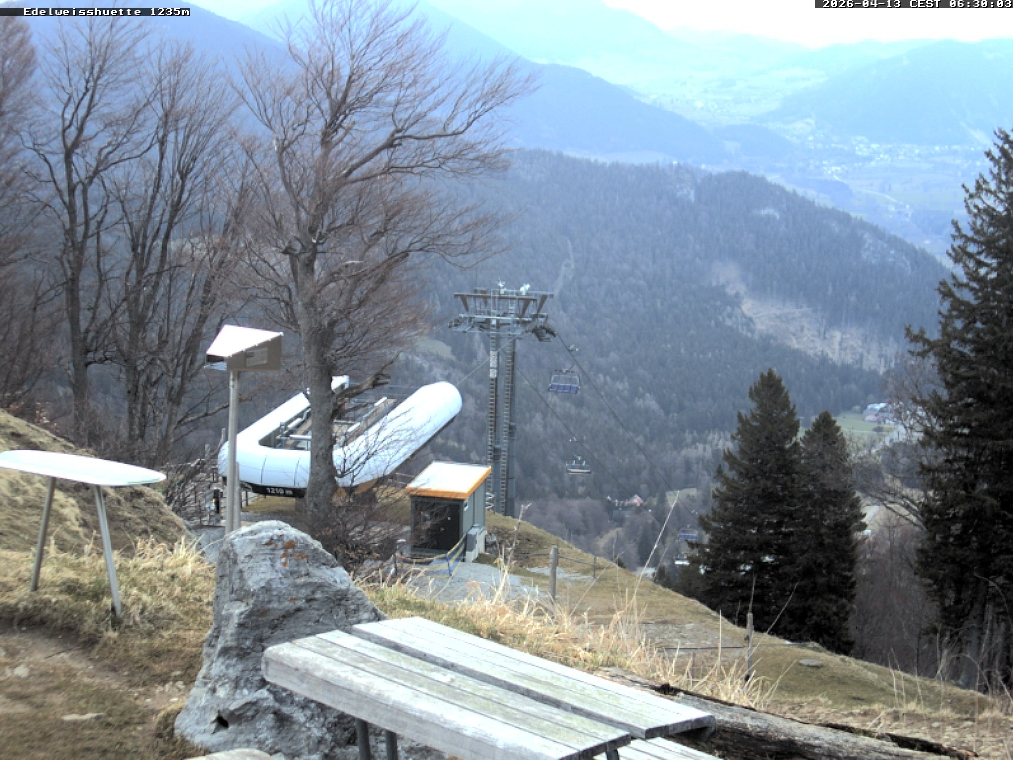 Archiv Foto Webcam Sonnenterrasse Edelweisshütte